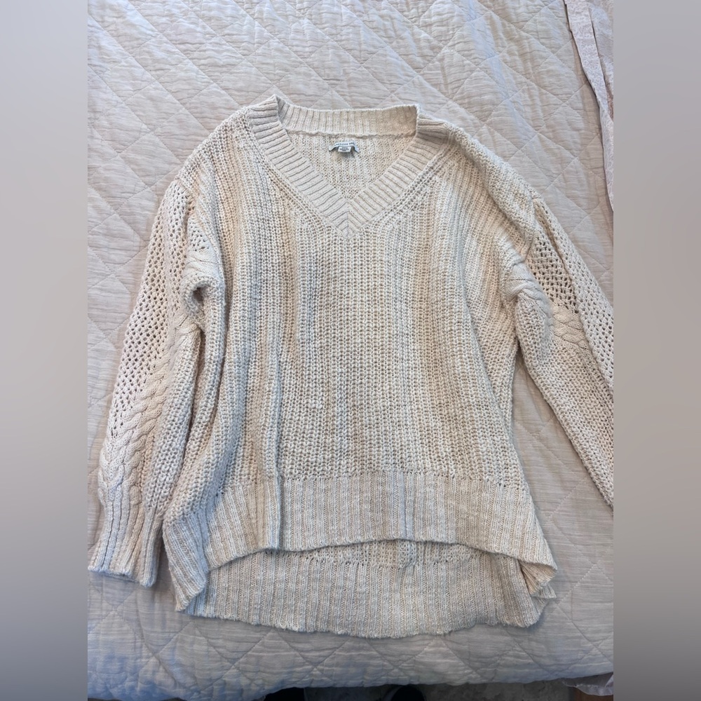 Women's Cream Sweater American Eagle